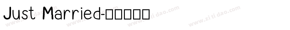 Just Married字体转换